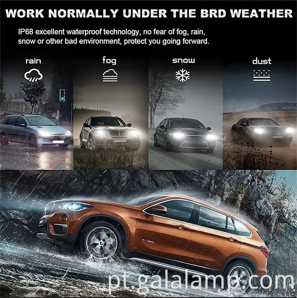 Farol LED de carros de alta potência de 140W com tubos de cobre duplos